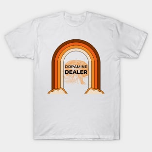 Dopamine Dealer (retro rainbow) T-Shirt